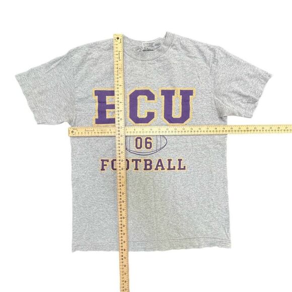 Y2K East Carolina University Sz Medium Gray T-Shirt Unisex Football NCAA - Picture 2 of 3